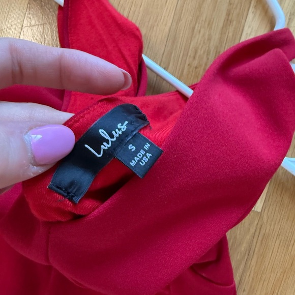 Lulu's Elegant Red Sleeveless Dress - Picture 5 of 7